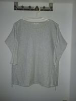 OPUS Pullover, hell-grau, raffbare Ärmel, 100 % Baumwolle, Gr. 40 Niedersachsen - Wardenburg Vorschau