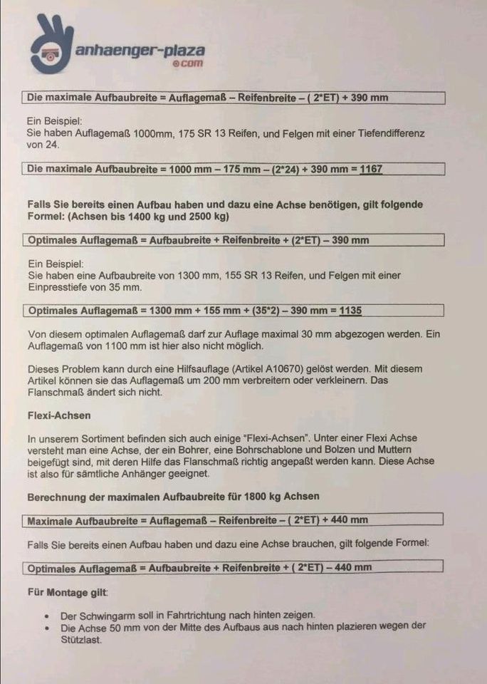 1400kg gebremste Anhänger Achse AM:1300 AS:5*112 Schlegl Radbrems in Köthen (Anhalt)