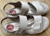 neuwertige Jana Relax fit Sandalen Plateau beige gold Gr.39 Leder Baden-Württemberg - Karlsruhe Vorschau