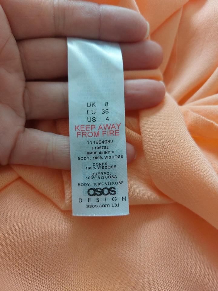 Neu bei ASOS: Pastell Neon Lässiges Sommer Midi-Langkleid S in Frankfurt am Main