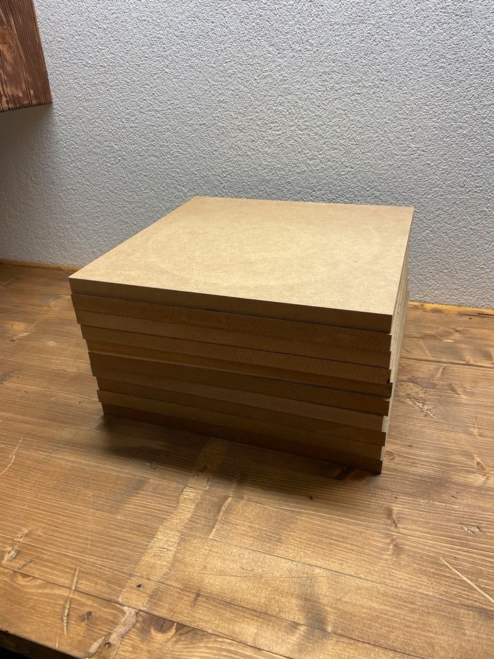 ‼️MDF Platten 330mm x 330mm x 18mm Spanplatte Holz Bauholz in Biessenhofen