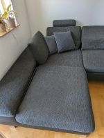 Großes Sofa mit Hocker schwarz Baden-Württemberg - Schliengen Vorschau