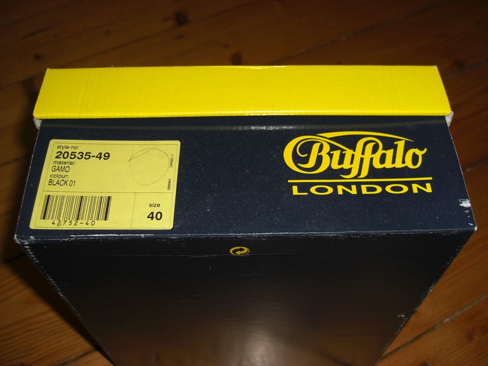 Buffalo London Stiefeletten Wildleder Gr. 40 schwarz Ankle Boots in Berlin