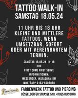 Tattoo Walk-in 18.05.24 11-18 Uhr Duisburg - Duisburg-Mitte Vorschau