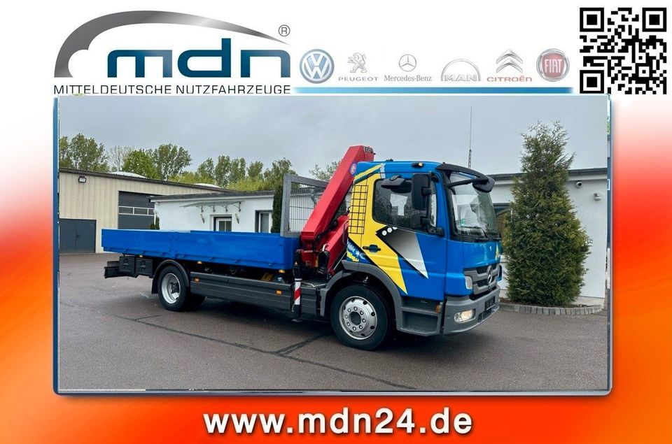 Mercedes-Benz Atego 1222 4x2  Pritsche KRAN 13m FUNK in Weißenfels