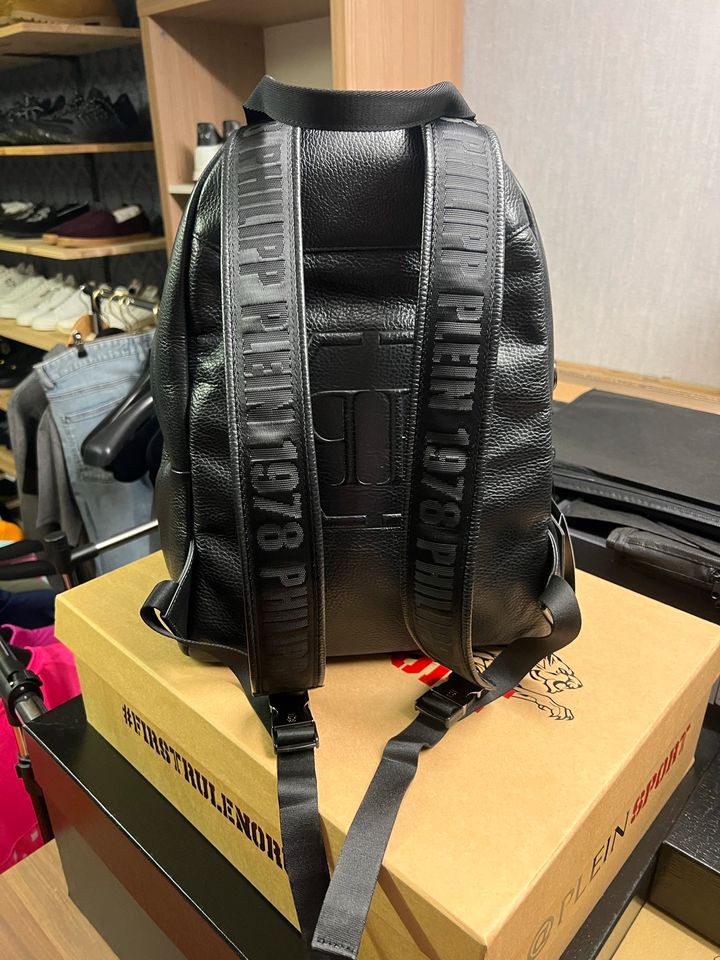 Philipp Plein Rucksack Leder Schwarz in Augsburg