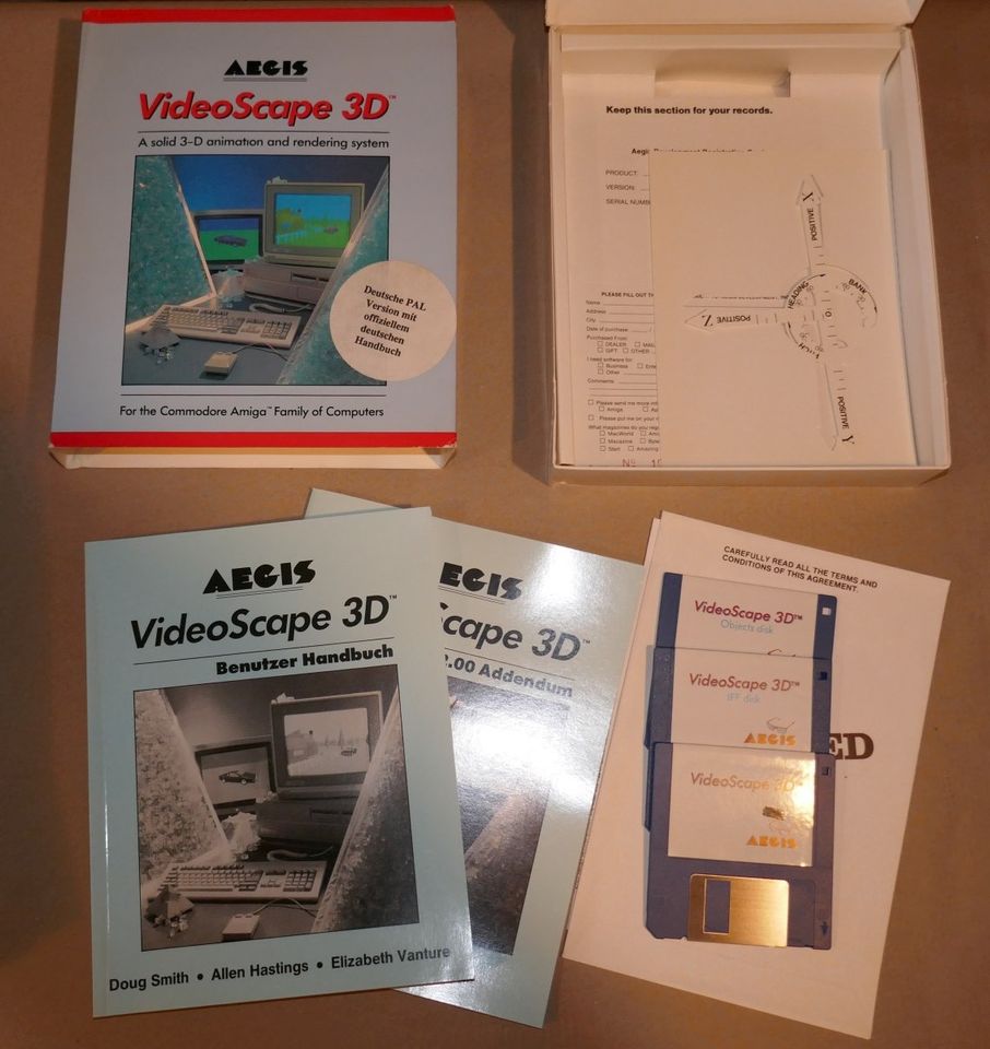 AMIGA Software AEGIS Videoscape 3D OVP, retro, vintage in Fürstenfeldbruck