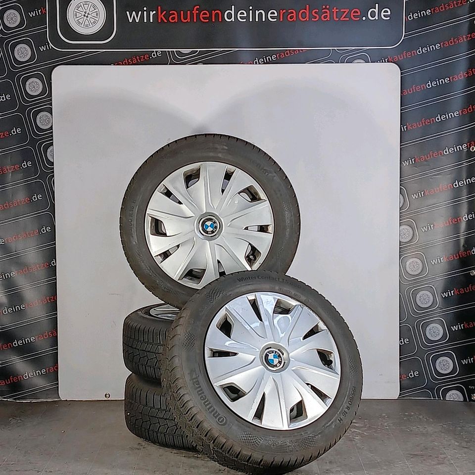 BMW 1er F40 Winterräder Stahlfelgen Continental 195/60R16 B123 in Nagold