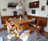 Eckbank, Jogltisch, zwei Stühle – Bauernstube, Landhaus, vintage München - Sendling Vorschau