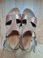 Woody Sandalen Gold bronze Holzsohle 38 Sachsen-Anhalt - Halle Vorschau