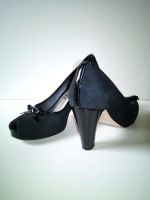 elegante Peeptoes schwarz Leder UNISA Gr. 38 Hamburg - Harburg Vorschau