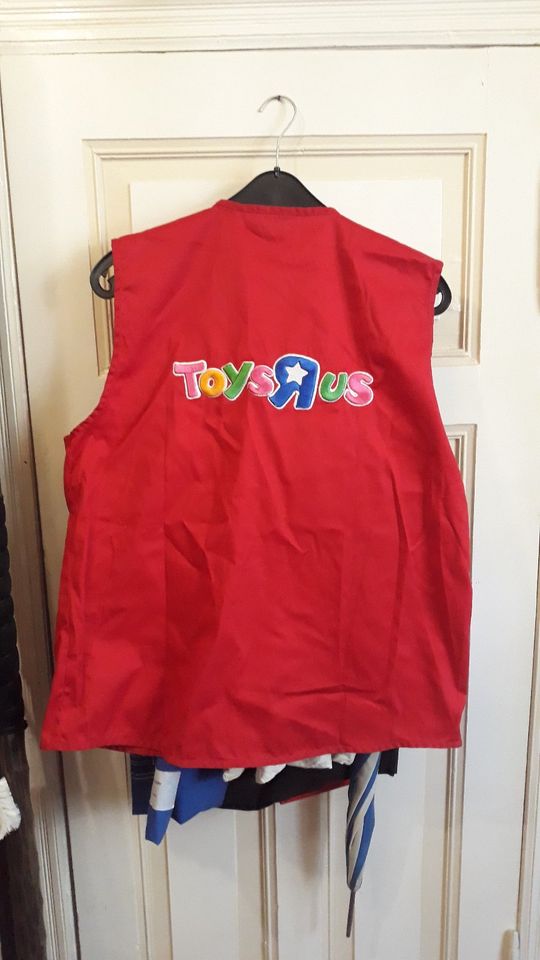 Original Vintage Toys R Us Uniformweste Arbeitsweste Gr. L rot in Berlin