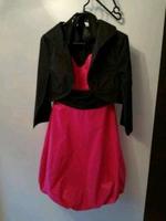 Kleid mit Bolero Gr.38 Jugendweihe Feier Abi wie neu pink schwarz Mecklenburg-Vorpommern - Wismar Vorschau