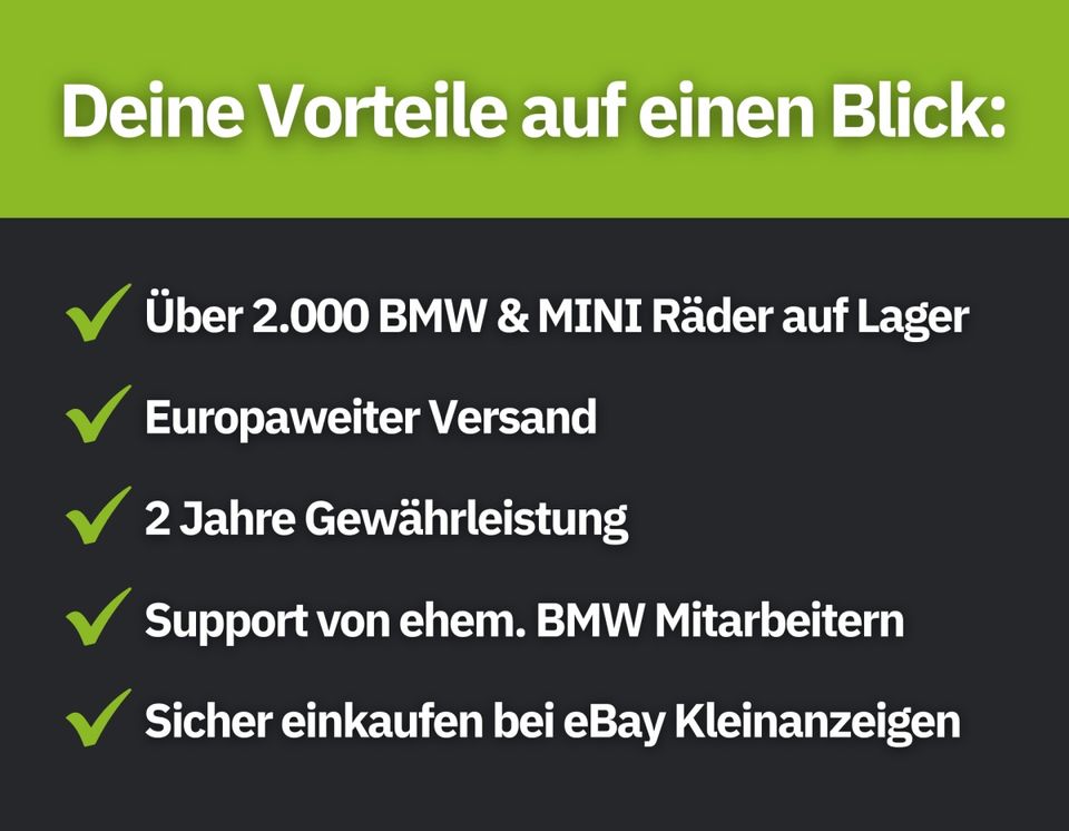 NEU BMW 2er G42 3er G20 G21 4er G22 G23 Sommerräder 17 Zoll V778 in Münsingen