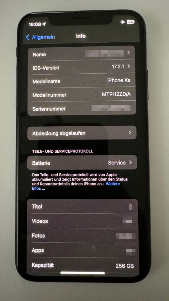 Apple iPhone Xs 256 GB Space Gray in Bielefeld