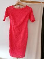 Kleid Spitze coralfarben Orsay Größe S Stretch Material Thüringen - Erfurt Vorschau