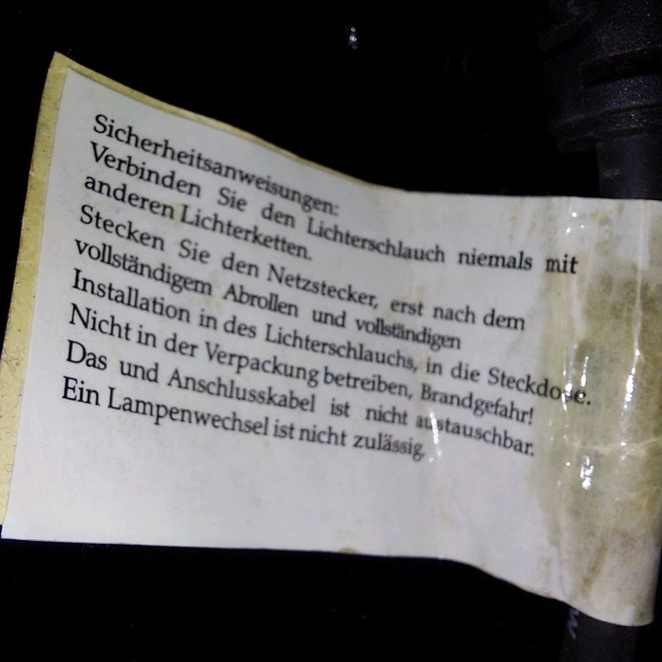 Lichtschlauch 9m lang , Innen und Außenbeleuchtung in Paunzhausen