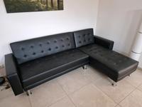 Neuwertiges Ecksofa mit Schlaffunktion in schwarz Kreis Pinneberg - Quickborn Vorschau