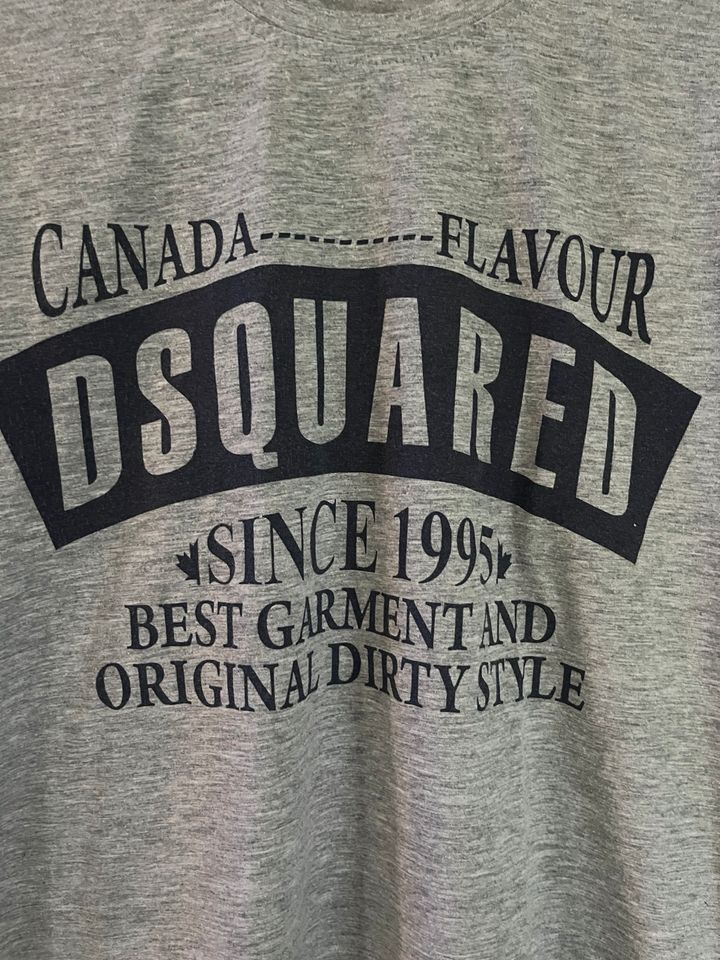 Dsquared2 T-Shirt mit Print grau XL in Nüsttal