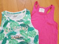 Set 2x Sommer-Top Tanktop H&M Pepperts pink grün 152 Organic Dortmund - Mitte Vorschau