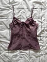 Vintage lila Satin Top Niedersachsen - Adendorf Vorschau