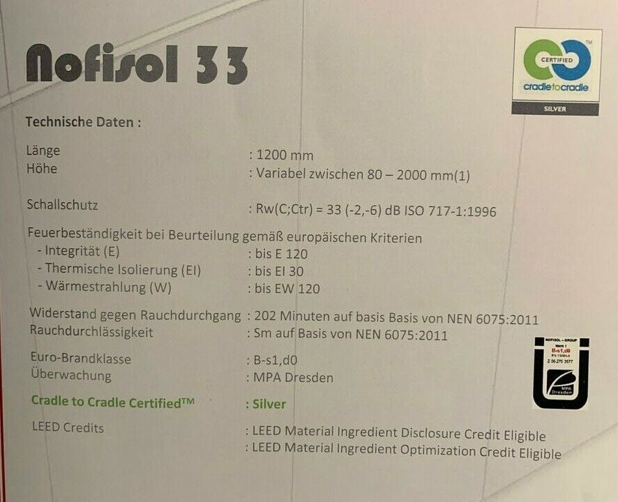 Dämmplatten, Schall- u Brandschutz Nofisol 33 - NEU 28% unter UVP in Büdingen