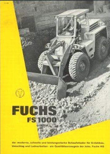 Radlader Fuchs FS 1000 in Aachen
