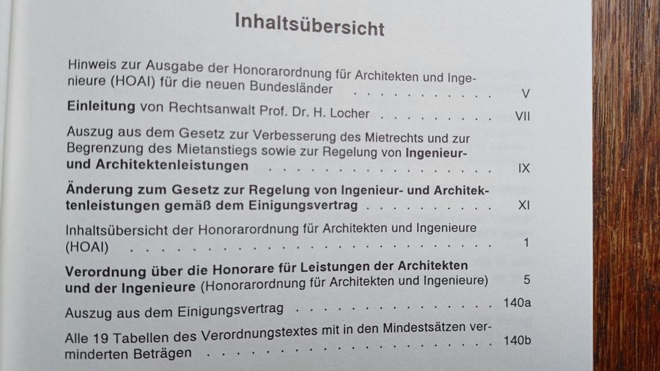 HOAI Textausgabe. VO über Honorare für Leistungen der Architekten in Ottendorf-Okrilla