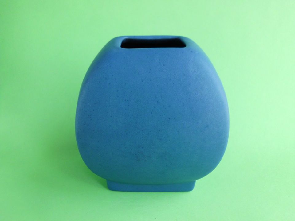 Keramik Vase J.L.K Knödgen blau grau Westerwald Vintage Japanstil in Hilchenbach