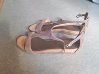 Unisa Sandalette Sandale Gr. 38 braun, Glitzer, echtes Leder Bayern - Bischofsheim Vorschau
