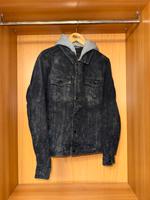 Review Jeans Jacke Schwarz-Grau | Abnehmbare Kaputze | Used Optik Baden-Württemberg - Ettlingen Vorschau