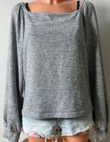 Pieces Pulli XL Pullover Feinstrick Grau Puffärmel Sachsen-Anhalt - Blankenburg (Harz) Vorschau