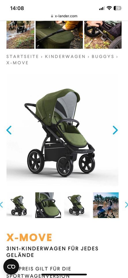 Kinderwagen X-Lander in Flöha 