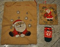 3 Nikolaus Jute Weihnachtssack -Geschenk-Tasche für Weihnachten Düsseldorf - Unterbach Vorschau