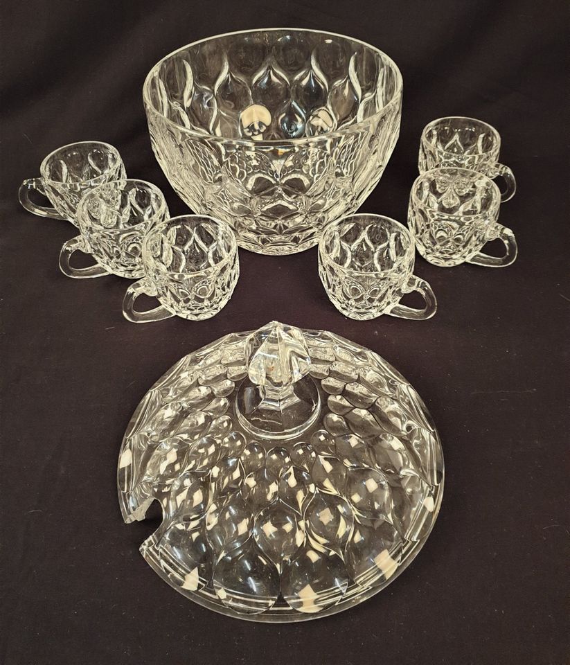 Vintage Bowle Set 8 Teile in Heusweiler