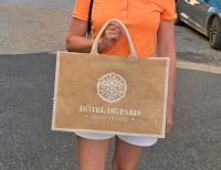 Strandtasche Hotel de Paris Saint Tropez Jute Totebag groß Baden-Württemberg - Wiesloch Vorschau