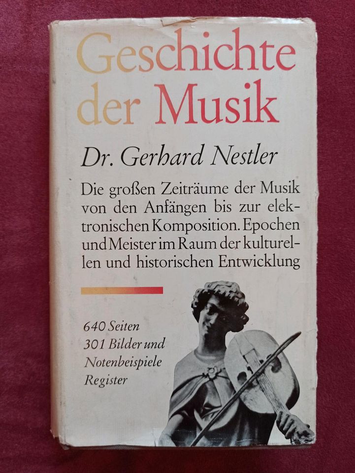 Geschichte der Musik +Notenbeispiele Register Dr.Gerhard Nestler in Leverkusen