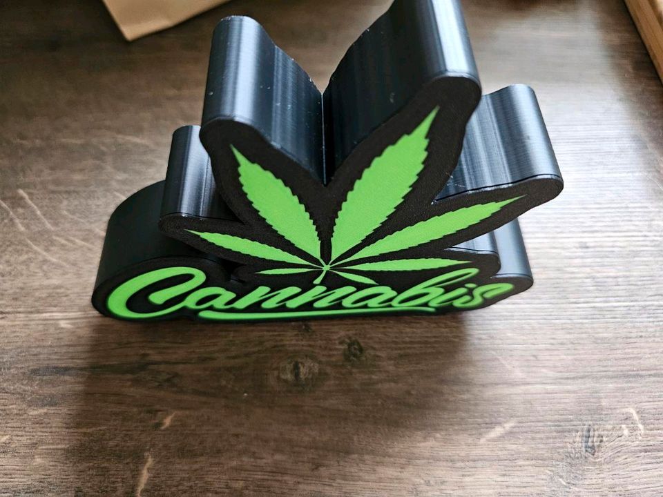 Lightbox / Lampe "Cannabis" 3d Druck in Lensahn