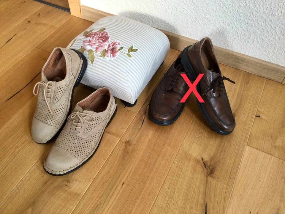 Herrenschuhe, Schnürschuhe, Leder, 1x in Größe 44 in Bielefeld