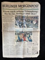 Historische Zeitung Nixon in Berlin 28.2.1969 Berliner Morgenpost Bayern - Affing Vorschau