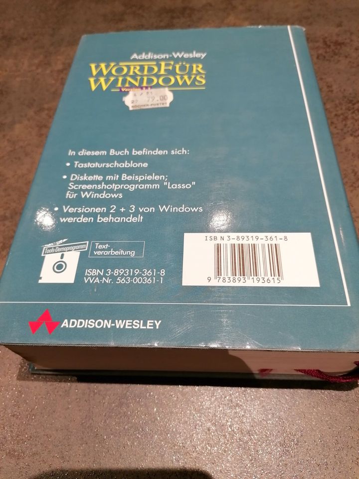 Buch Word für Windows (Version 1.1) mit Diskette in Adlkofen