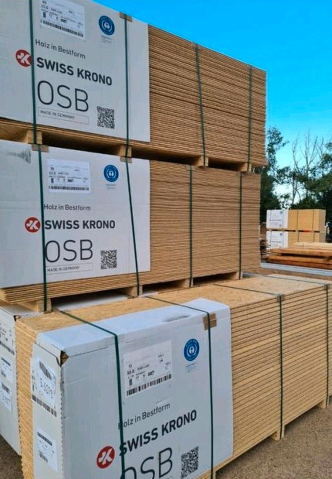 OSB 3 Platte Nut Feder Dach Wand Verkleidung Fußboden Platten in Wettin-Löbejün