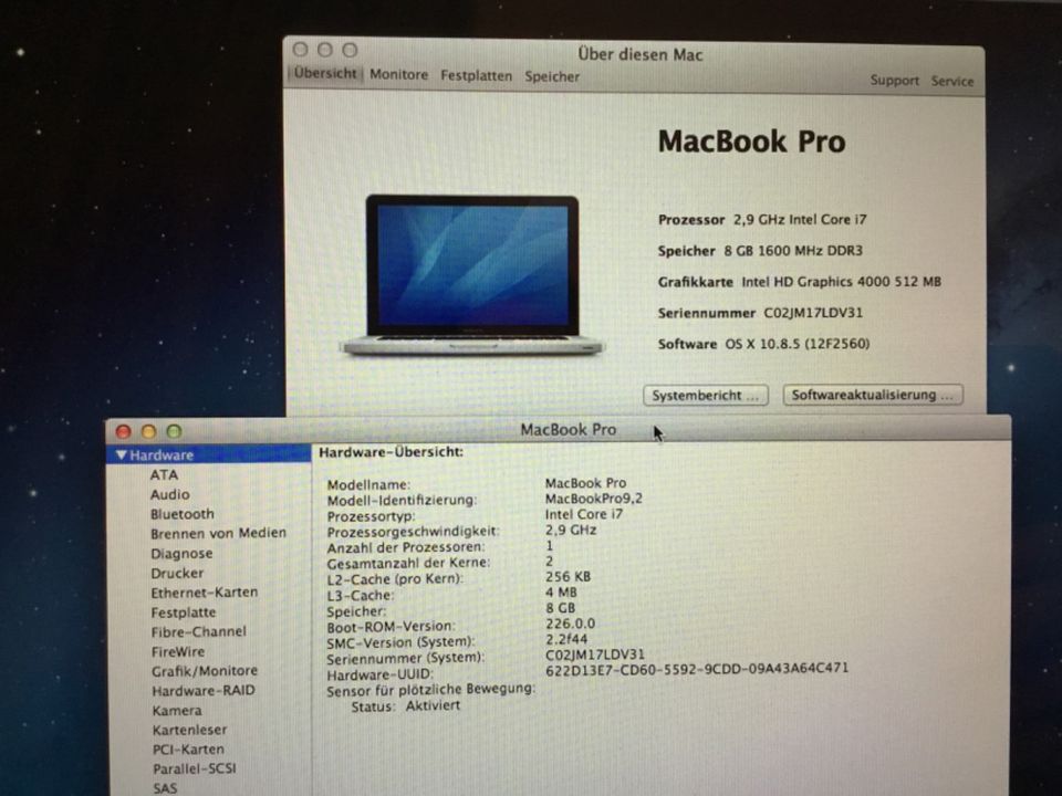 MacBook Pro 9,2 Silber 13 Zoll in Löhne