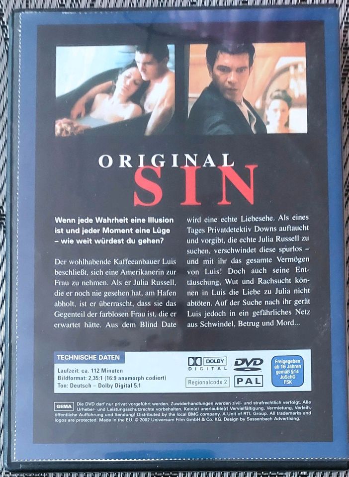 DVD-Film "Original sin" in Schneeberg