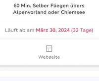 Flug Ticket Hobby Gutschein Geschenk Bayern - Augsburg Vorschau