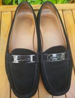 Bally damen Loafer gr.37,5 schwarz fast neu, Wildleder West - Höchst Vorschau
