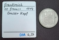 10 Francs 1947 Frankreich großer Kopf #20 Hessen - Taunusstein Vorschau