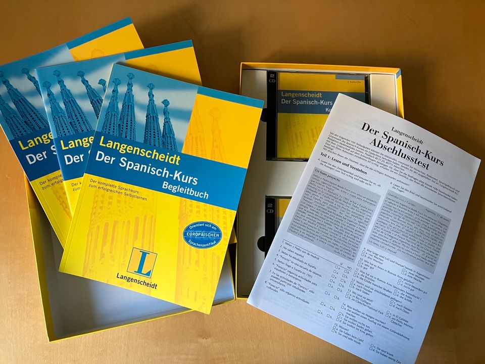 Langenscheidt, Der Spanisch Kurs, B1, 3 Bücher, 8 CD's, NEU + OVP in Anzing