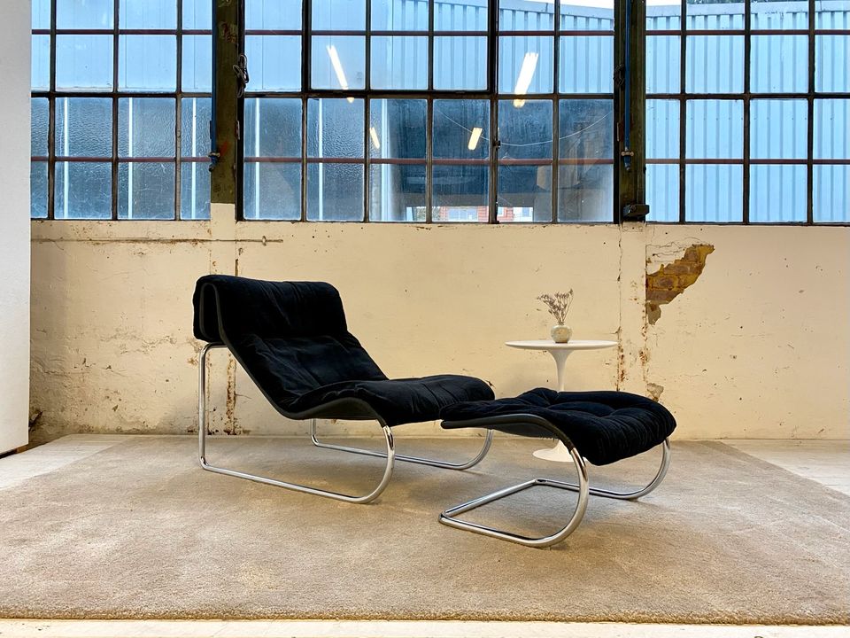 KNOLL | lounge chair stahlrohr relax sessel bauhaus design 1970 in Gießen