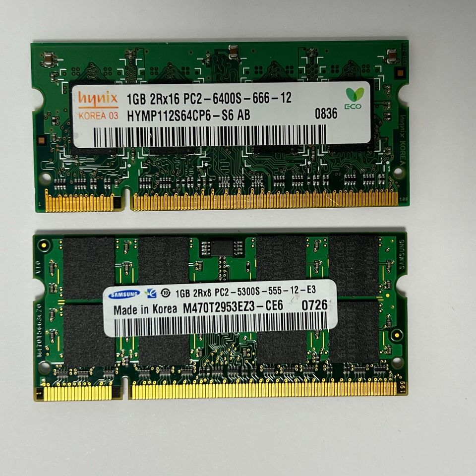 2x1 GB RAM PC2-6400-666-12 in Düren